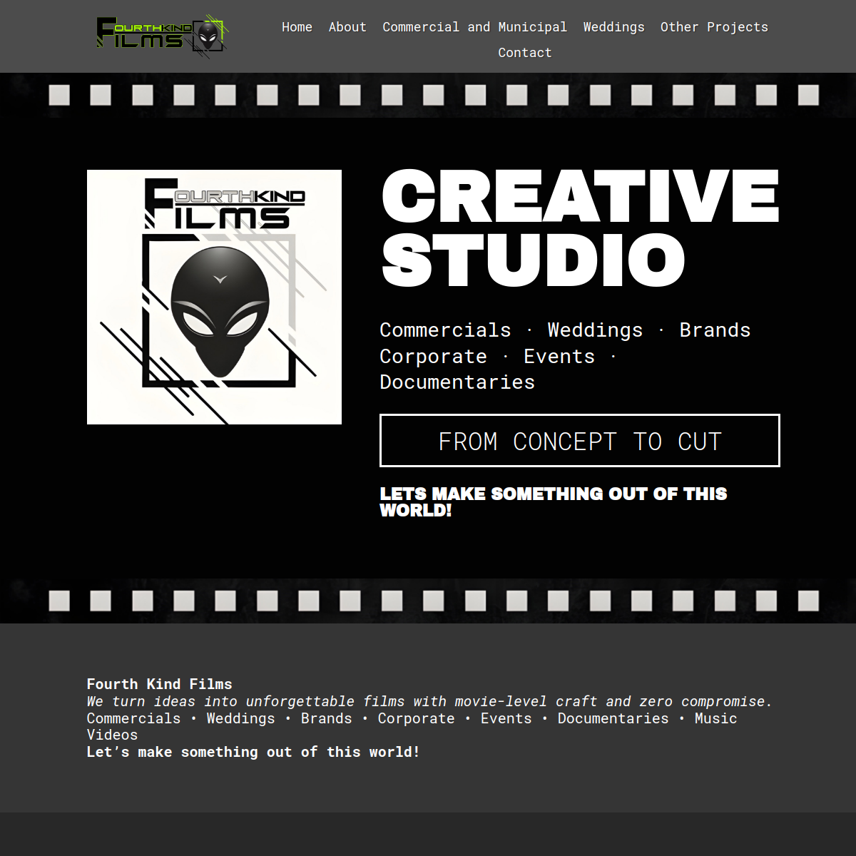 Fourth Kind Films website graphic